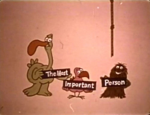 'The Most Important Person' end title, 1972