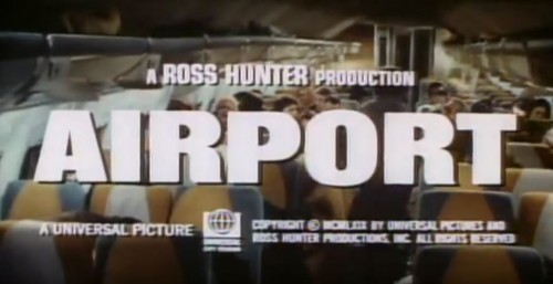 'Airport' trailer title, 1970