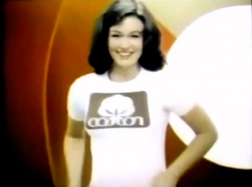 Geez, she's really into cotton... (Cotton Incorporated commercial, 1975)
