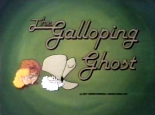 'The Galloping Ghost' TV title card, 1978