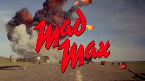 'Mad Max' trailer title, 1979.