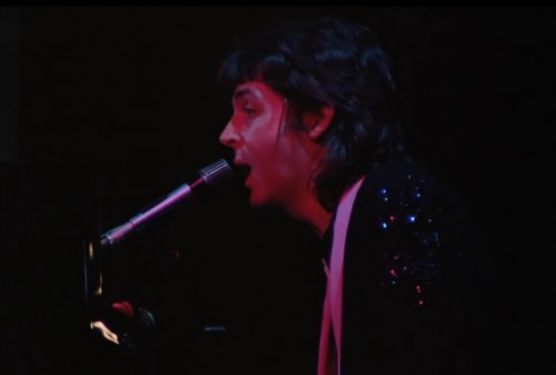 McCartney rocks the show, 'Wings Over the World' tour, 1976.