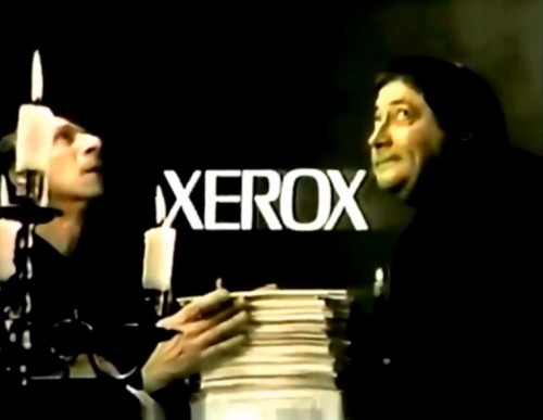 A divine commercial from Xerox, 1975.
