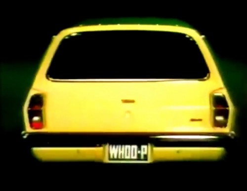 Hey! Where ya goin' lil' WHOO-P Vega? (Chevy commercial, 1972)
