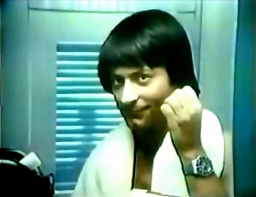 Jim is sporting the Brylcreem bounce. (Brylcreem commercial, October 1972)