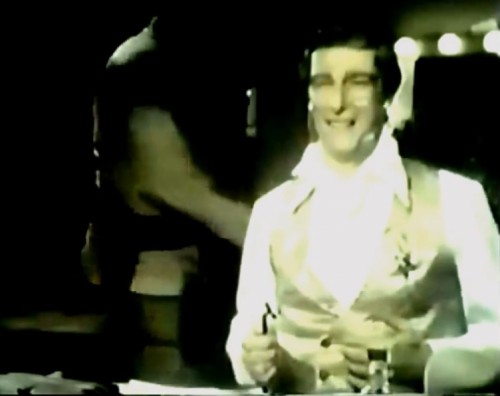 Richard (Burt on 'Soap') Mulligan moments before turning invisible. (Gillette commercial, 1972)