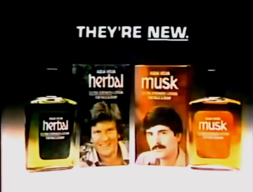 'They're manly and fresh all day.' (Aqua Velva commercial, 1975)