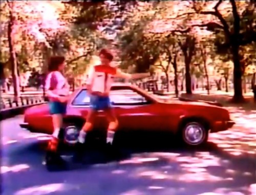 Disco rollerskatin' with the Chevy Monza, 1979