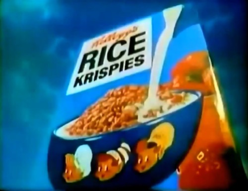 An homage to Kubrick in this shot? (Kellogg's Rice Krispies commercial, 1971)
