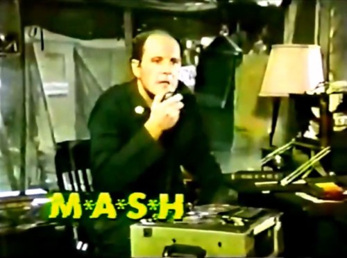 Snooty Winchester and his tape recorder. (M*A*S*H promo, 1977)