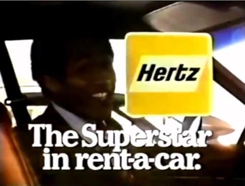 O.J. Simpson for Hertz, 1977