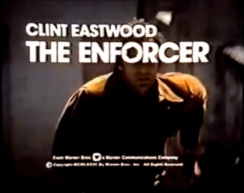 Clint Eastwood, 'The Enforcer' title card, 1976
