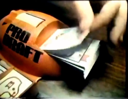 'You don't need a head for football...' (Parker Brothers' Pro Draft commercial, 1975)