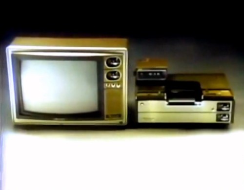 Watch one channel, while recording another. It's a miracle! (Sony Betamax commercial, 1976)