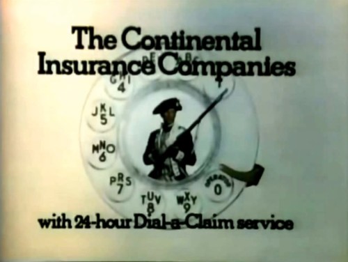 Rotary phone logo! (Continental Insurance commercial, 1970)