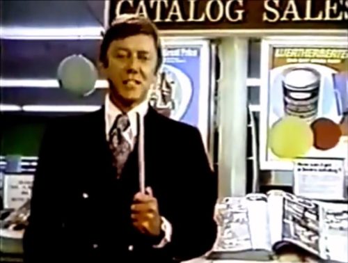 That's one smooth catalog salesman. (Sears commercial, December 1976)