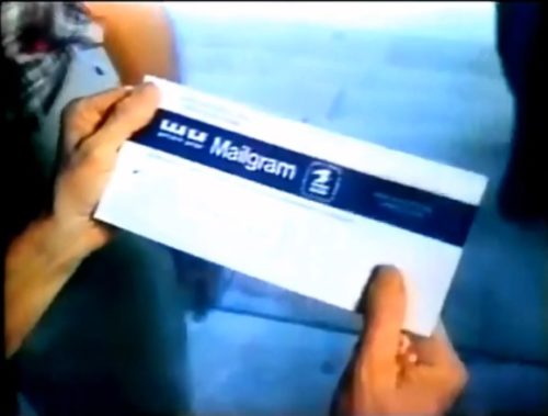 Cutting edge messaging technology from Western Union, 1975.