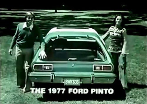 Check out that optional glass hatch back! (Ford Pinto commercial, 1976)