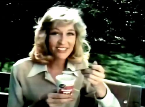 I'm getting a kind of grown-up Cindy Brady vibe here. (Breyers commercial, 1978)