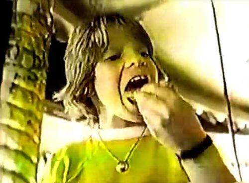 Moosie Drier chowing down. (Nature Valley Granola Bars commercial, 1976)