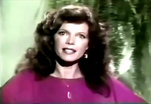 'My eyes are green, my hair is auburn, and my dress is vivid red...' (Samantha Eggar for RCA, 1976)