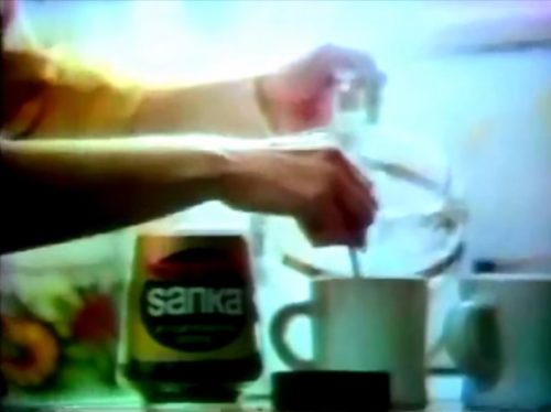 97% caffeine free. Remember to add boiling water. (Sanka commercial, 1972)