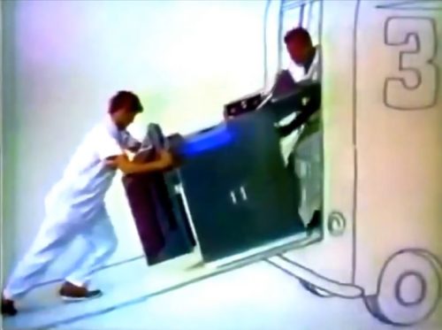 Yeah, it looks darn heavy. Must be high quality! (3M copier commercial, 1971)