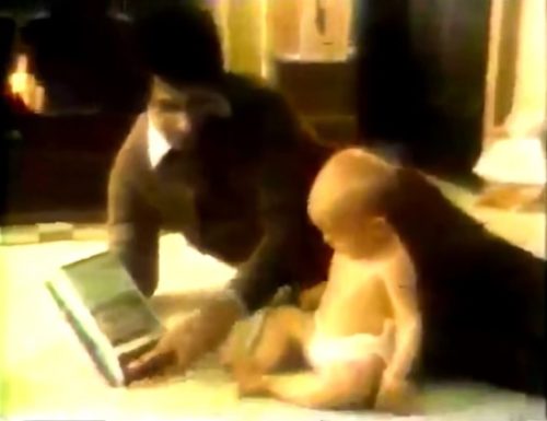 The cassette tape recorder for infants. (Panasonic commercial, 1977)