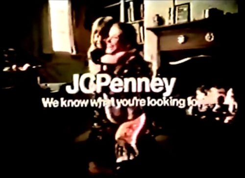 The holidays are approaching. Time to dress up like a 1900s granny. (JCPenney commercial, 1972)